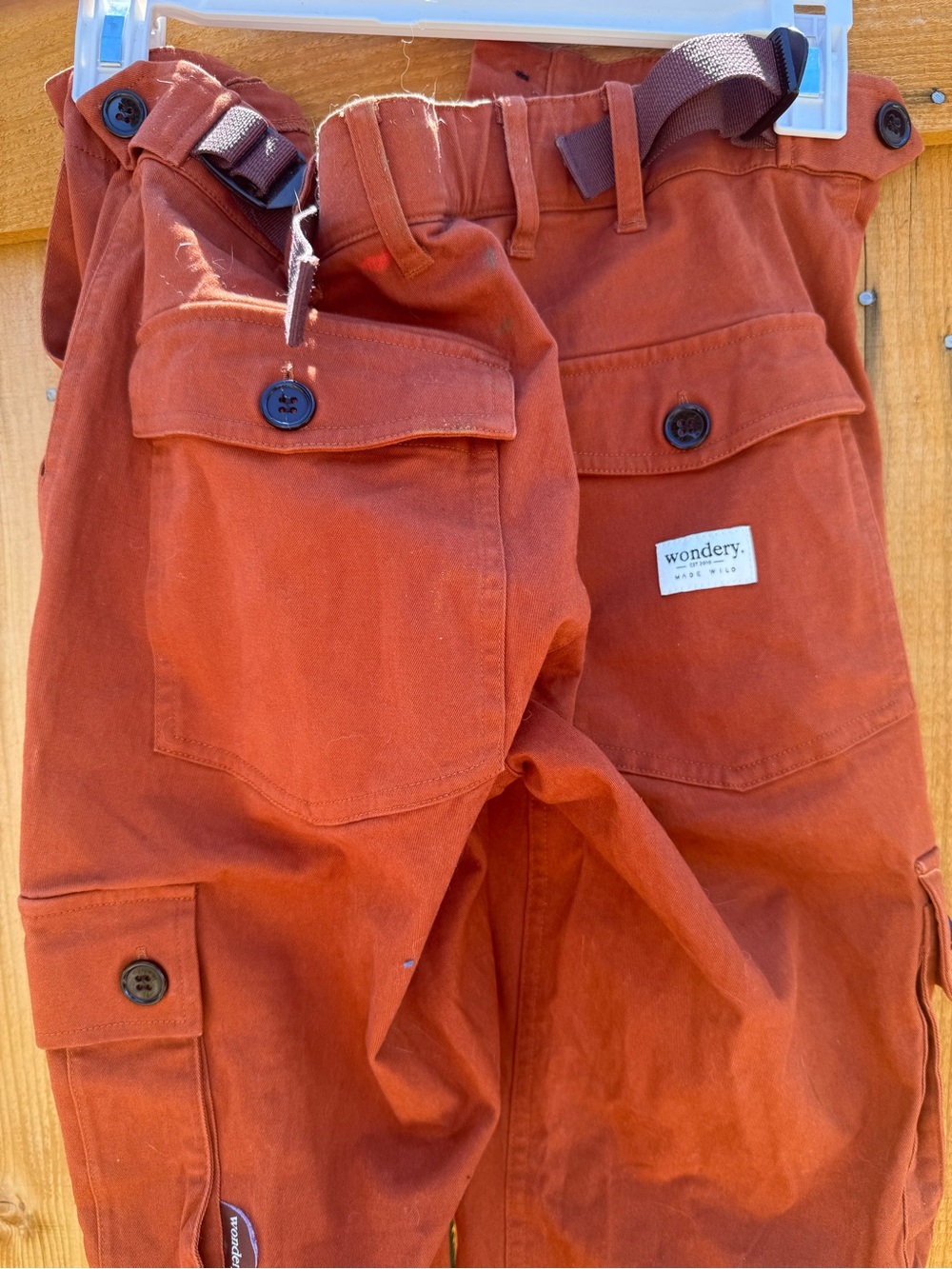 Wondery Women's Rust Cargo Pants